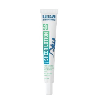 Blue Lizard Face Sunscreen Sheer Mineral Lotion - SPF 50+ - 1.7 oz