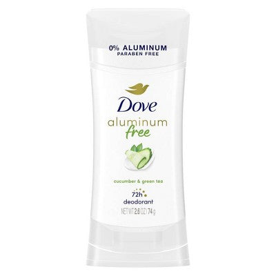 Dove Beauty Aluminum Free Cucumber & Green Tea Deodorant Stick - 2.6oz
