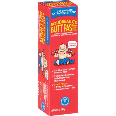 Boudreaux's BP Butt Paste Maximum Strength Diaper Rash Ointment - 4oz