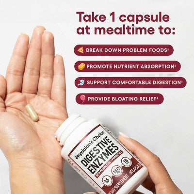 Physician's Choice Digestive Enzyme Probiotic - 60ct