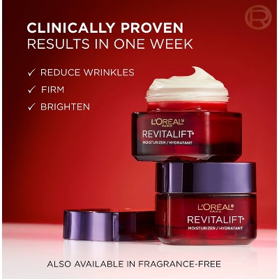 L'Oreal Paris Revitalift Triple Power Fragrance Free Anti-Aging Face Moisturizer - 1.7oz