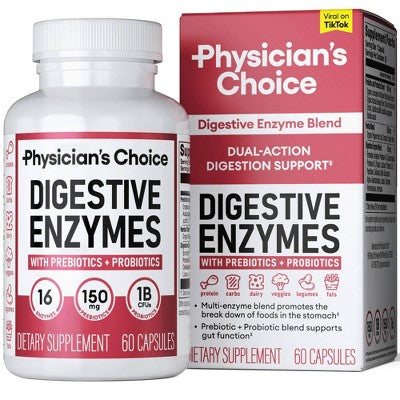 Physician's Choice Digestive Enzyme Probiotic - 60ct