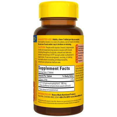 Nature Made 5-HTP Chewable Tablets - 30ct