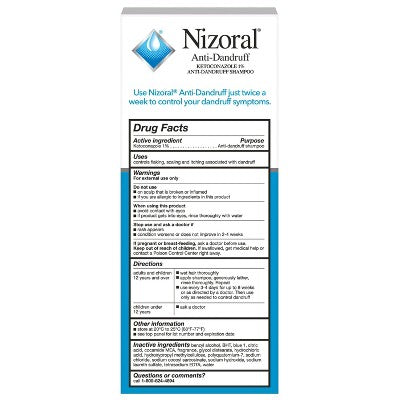 Nizoral Anti Dandruff Shampoo with 1% Ketoconazole, Clean Fresh Scent - 7 fl oz
