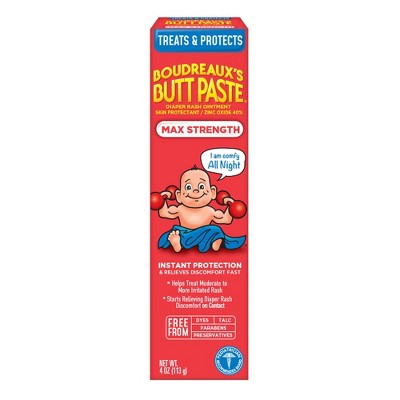 Boudreaux's BP Butt Paste Maximum Strength Diaper Rash Ointment - 4oz