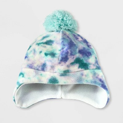 Girls' Tie-Dye Fleece Hat - Cat & Jack™ Green