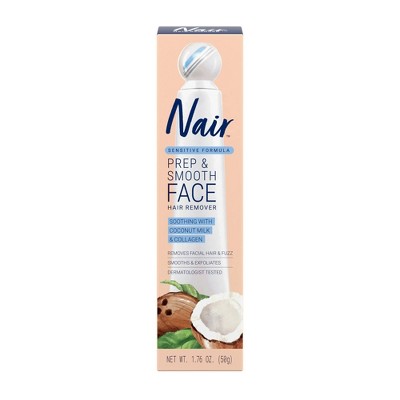 Nair Prep & Smooth Facial Hair Removal Cream for Women Sensitive - 1.76 oz