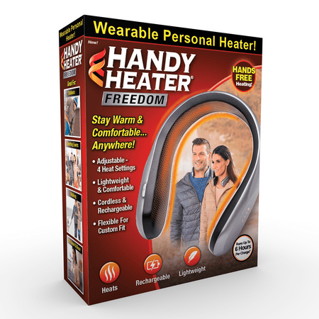 Handy Heater Freedom, Wearable Ceramic Heater, Rechargeable USB