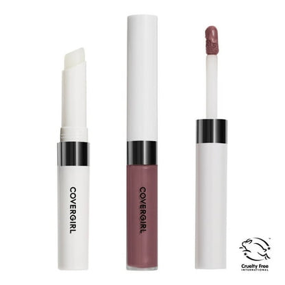 COVERGIRL Outlast All-Day Lip Color Liquid Lipstick And Moisturizing Topcoat, Longwear, Naturalast, Shiny Lip Gloss