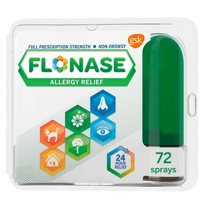 Flonase Allergy Relief 24 Hour Non-Drowsy Metered Nasal Spray, 72 Sprays