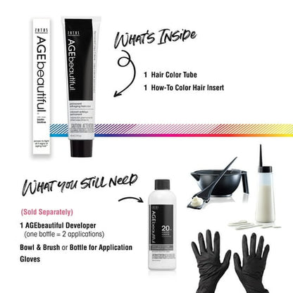 Zotos Pro Age Beautiful Permanent Liqui-Creme - 2 oz - 3NN - Darkest Intense Brown