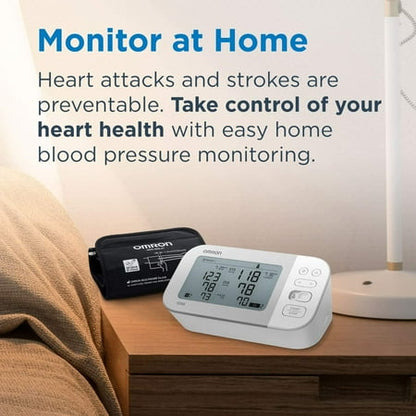 OMRON Gold Blood Pressure Monitor, Premium Upper Arm Cuff, Digital Bluetooth Machine, Stores Up To 120 Readings for Two Users (60 readings each)