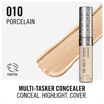 Rimmel Lasting Finish Multitasker Concealer, Porcelain 010, 0.33 fl oz