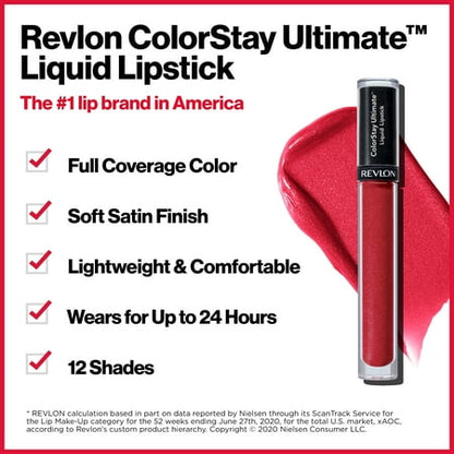 Revlon ColorStay Ultimate™ Liquid Lipstick, 020 Buffest Beige, 0.1 fl oz