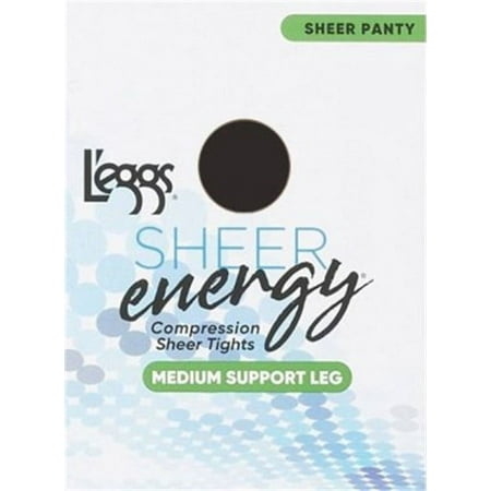 Leggs Womens Sheer Energy Sheer Tight, A, Jet Black