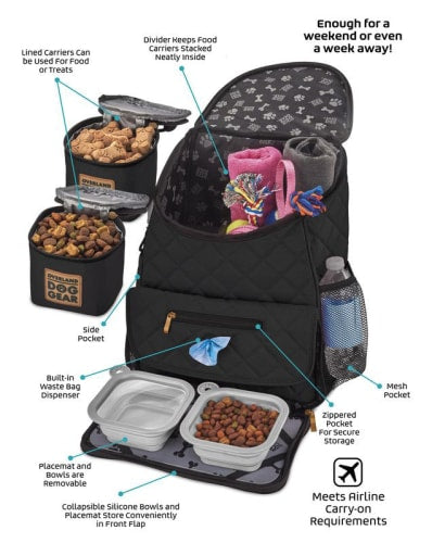 Mobile Dog Gear Weekender Backpack - Black
