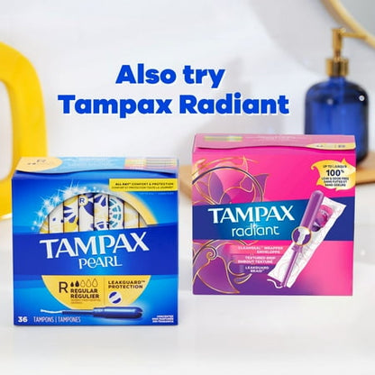 Tampax Pearl Tampons with LeakGuard Braid, Ultra Absorbency, 45 Ct
