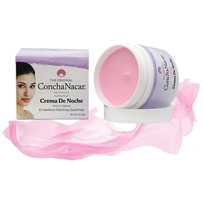 Perlop Concha Nacar Night Face Cream, Anti- Aging, 2 oz