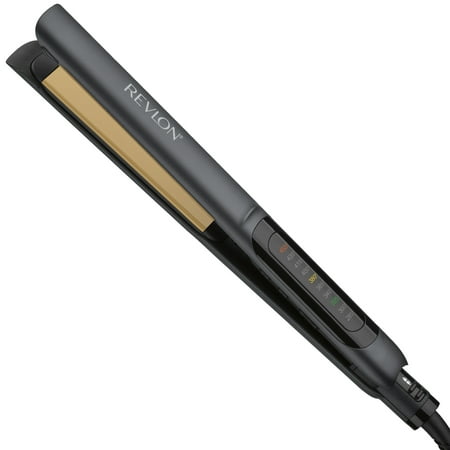 Revlon 1" Ceramic Flat Iron Hair Straightener, Black