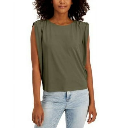 $50 Inc International Concepts Women Ruched Sleeveless Blouse Size Medium