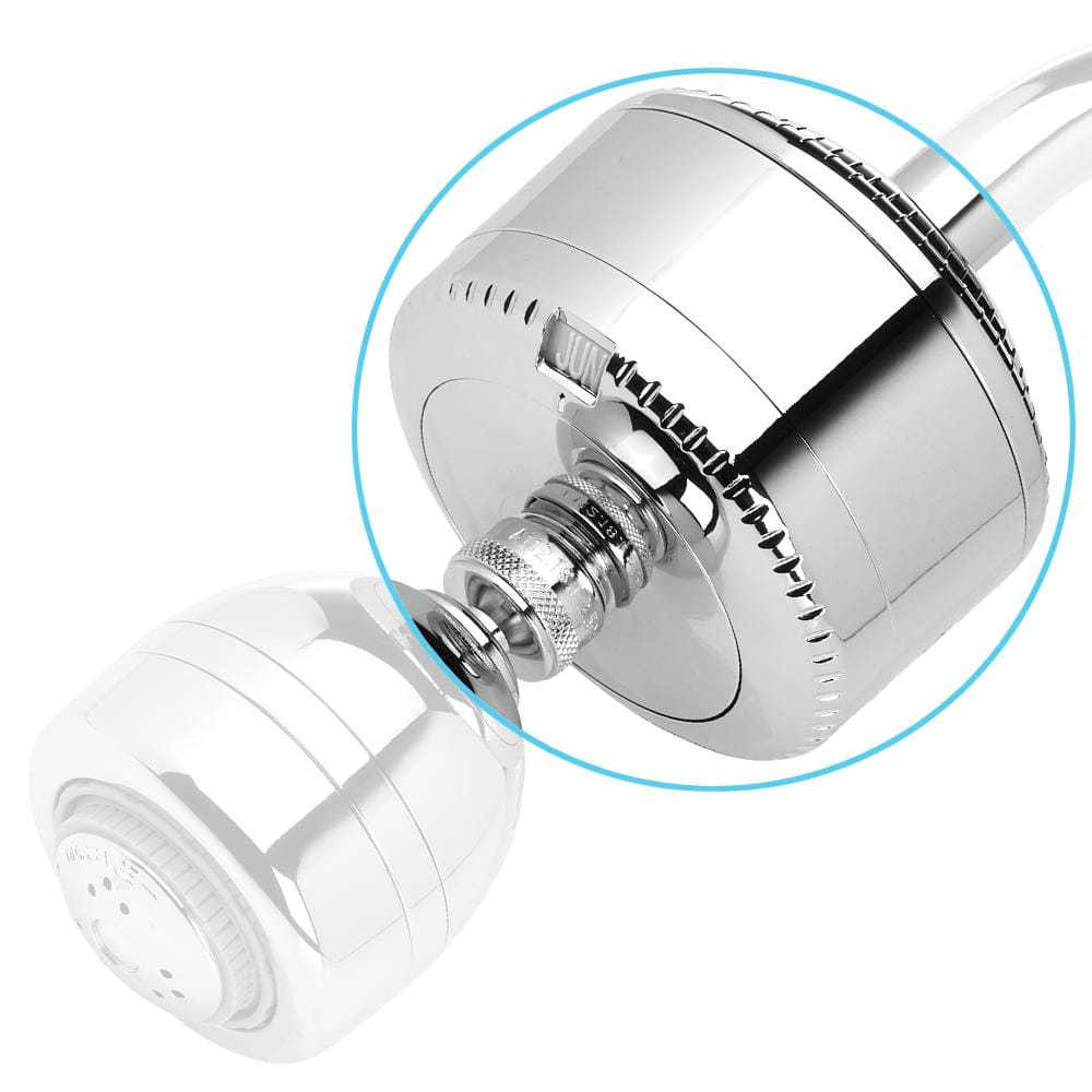 Slim-Line 2-Shower Water Filtration System in Chrome