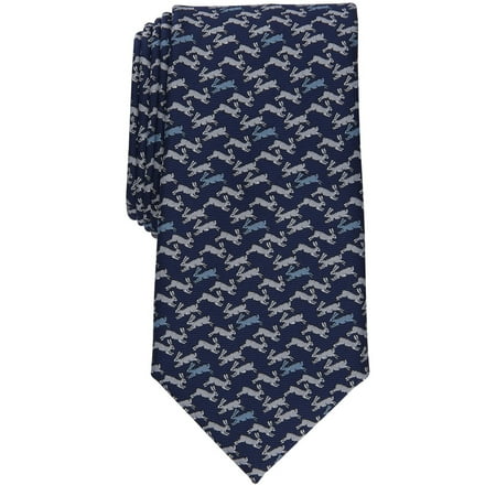 Club Room Men's Cocuzzo Rabbit Tie Navy Blue Necktie
