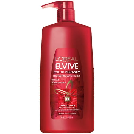 L'Oreal Elvive Color Vibrancy Protecting Conditioner with Linseed Elixir, 28 fl oz