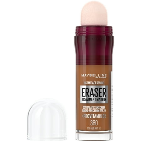 Maybelline Instant Age Rewind Eraser Treatment Foundation Makeup, SPF 20, 360, 0.68 fl oz