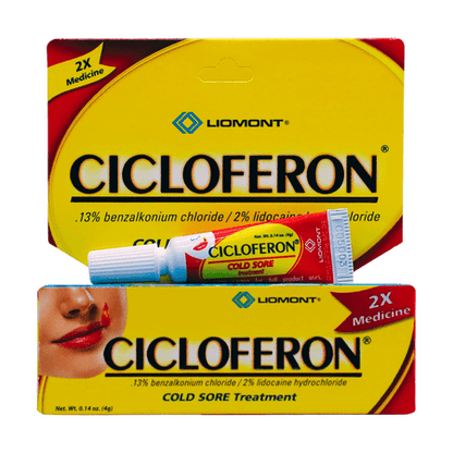 Cicloferon Cold Sore Treatment Gel, Clear, 1 Tube of 0.14 oz