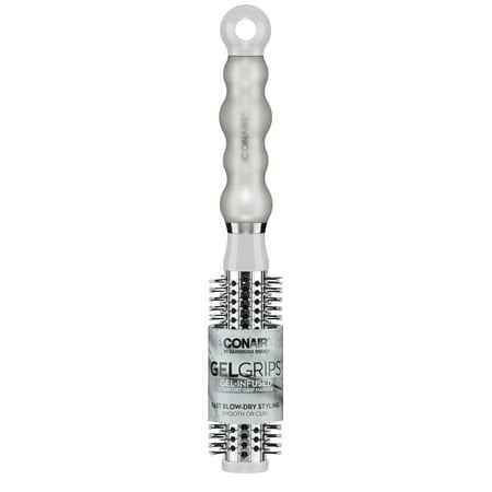 Conair Gel Grips Round Vented Hair Brush, Color Will Vary Pack Of 1