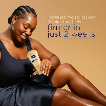 Vaseline Radiant X Firm & Restore Body Lotion with Pro-Retinol Niacinamide Dry Skin, 8 oz