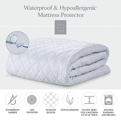 Waterproof Polyester Queen Mattress Protector