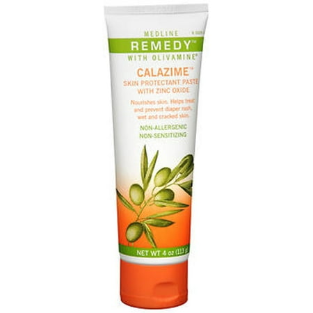 Medline Remedy Olivamine Calazime Skin Protectant Paste, 4 oz