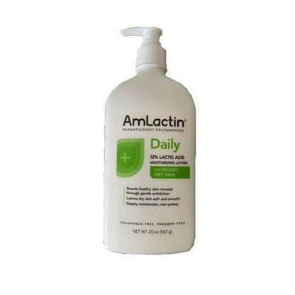 AmLactin Alpha-Hydroxy Therapy Moisturizing Body Lotion for Dry Skin, 20 Ounces