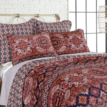 Madera Multi-Color Global Polyester Velvet Standard Sham