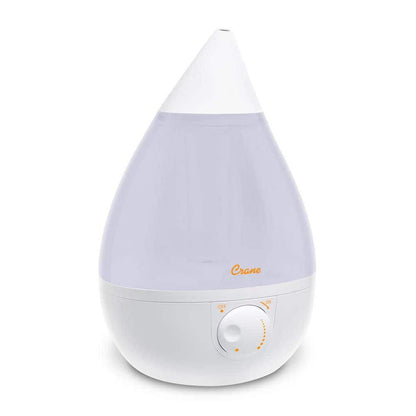 1 Gal. Drop Ultrasonic Cool Mist Humidifier for Medium to Large Rooms up to 500 sq. ft. - White